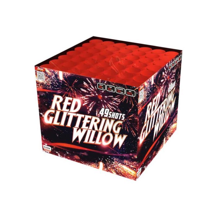 Red glittering wilow box - Vatrometi Beograd